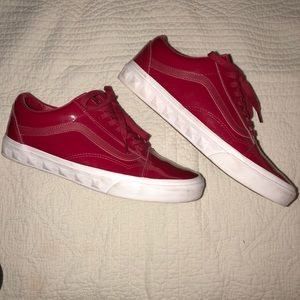 super trendy red vans